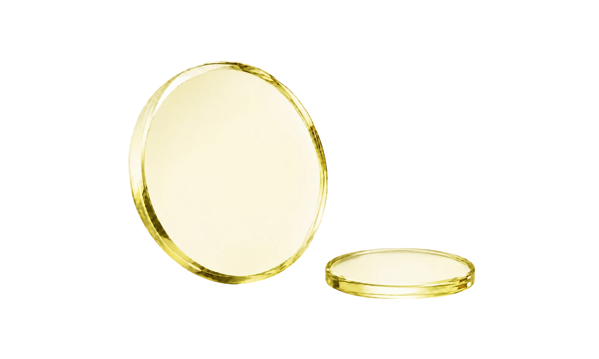 平凸透镜，CaF2，未镀膜：200 nm-8.0 μm